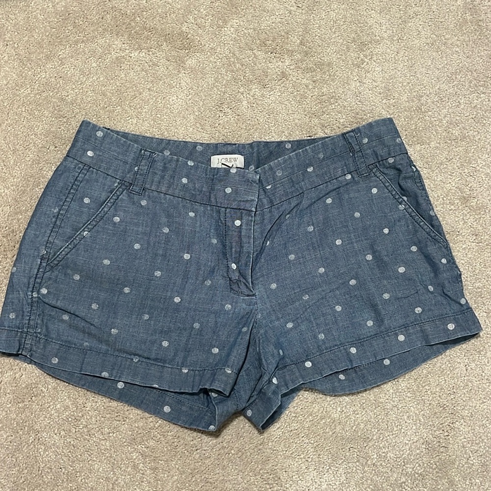 Polka Dot Linen Shorts